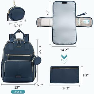 Muestra Gratuita, Fabricante, Personalizado, Alta Calidad, Vegano, Piel Sintética de PU, Bolsa de Pañales para Bebé, Mochila de Viaje para Mamá - Product Image 4