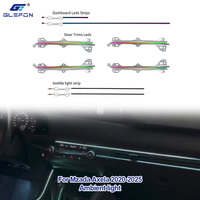 Für Mazda Axela 2020-2025 Glefon Großhandel 64 Farben App-gesteuertes Auto-Innenraum-Ambientelicht-Set Plug-and-Play Atmosphärenlampe