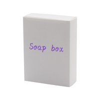 Boîte de papier biodégradable blanc écologique pour savon fait main fait maison impression de logo personnalisé boîte-cadeau d'emballage de stratification mate
