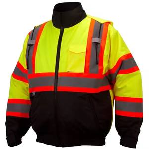 Chaqueta de seguridad de alta visibilidad del fabricante para ingenieros y trabajadores, tira reflectante para mejorar la visibilidad, chaqueta de trabajo - Product Image 2