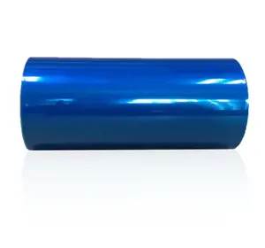 Deson Manufacturer Heat Resistant Pet Blue Transparent Self Adhesive Plastic Printing Pet Scratch Protective Film