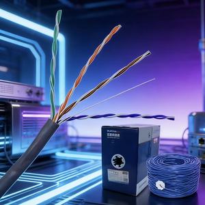 <span class=keywords><strong>Cable</strong></span> de Red <span class=keywords><strong>Ethernet</strong></span> Cat5E UTP FTP SFTP con Cubierta de PVC/PE, Rollo de 305m (1000 pies), para Interiores y Exteriores, <span class=keywords><strong>Precio</strong></span> al por Mayor - Product Image 2