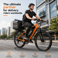 Vélo électrique pour livreuses, 27,5 pouces, autonomie de 108 km, E-MTB cargo avec moteur haute vitesse, vente en gros d'usine