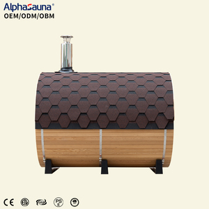 <span class=keywords><strong>Sauna</strong></span> de barril portátil de <span class=keywords><strong>madera</strong></span> de cedro rojo para exteriores, de hemlock canadiense, popular, con calefacción a leña, vapor, a bajo precio, al por mayor - Product Image 2