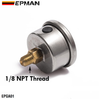 Manomètre de pression de carburant universel EPMAN 0-160 PSI rempli de liquide, manomètre de pression d'huile 1/8 NPT pour la tuning automobile EPGA01