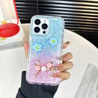 Coque de téléphone personnalisée OEM ODM 360 Forros avec des motifs scintillants et une dragonne pour Samsung Galaxy SAM S26 PLUS Ultra A37 A57