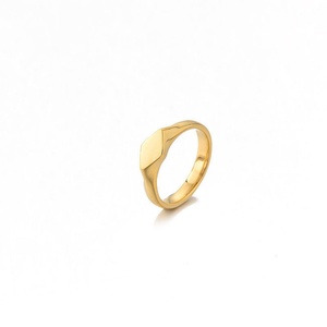 Bagues de fiançailles et de mariage en acier inoxydable plaqué or 14k 18k, durables et élégantes, forme losange, pour femmes - Product Image 6