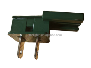 Non Polarized Alternative 2 Prong Vampire <b>Plug</b> IDC Slide Connector For General Holiday <b>Lighting</b> Wiring - Product Image 4
