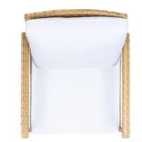 Fauteuil à bascule en rotin tressé pour patio, jardin, véranda, balcon, cour – Meilleure vente