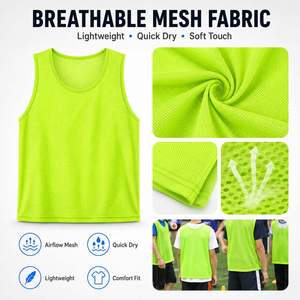 Custom Logo Team Sports <b>Football</b> Basketball Training Group Activity Advertising Promotional Bib Vest - Product Image 5