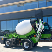 Nouveau camion malaxeur à béton mobile entièrement hydraulique de Chine, auto-chargeant avec moteur fiable