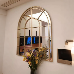 <span class=keywords><strong>Miroir</strong></span> mural en fer forgé de style américain 100x60 cm pour <span class=keywords><strong>couloir</strong></span> et salon, <span class=keywords><strong>miroir</strong></span> mural décoratif, livraison directe DDP - Product Image 2