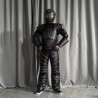 Costume de robot LED, armure de héros lumineuse, batterie rechargeable, adulte unisexe, pour fêtes de Noël, utilisation en intérieur, en coton, pour chanteur, danseur