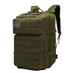 Molle mochila tática 3p, utilitária, bolsa de ombro, caminhadas ao ar livre, camping, viagens, 40l