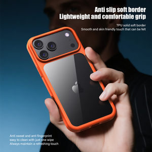 Cover per iPhone 18 Pro Max con Retro Trasparente in PC e Cornice Opaca, Anti-Ingiallimento, Antiurto, Leggera - Product Image 6