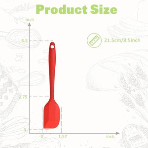 Wholesale of Kitchen <b>Tools</b> High Heat Resistant Spatula Large and <b>Small</b> Size Non Stick Silicone Spatula for Cake - Product Image 3