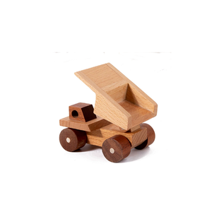 Jouet de véhicule de construction éducatif en bois pour enfants Gif d'anniversaire haut de gamme bétonnière en bois jouet voiture jouets pour enfants. - Product Image 4