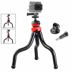 Kit de trépied en silicone flexible pour caméra Go Pro, caméra numérique, pieds portables à verrouillage par torsion, une seule section - Product Image 1
