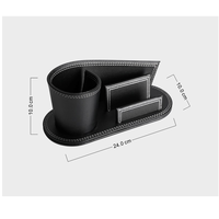 Porte-stylos et crayons en cuir PU RR Fashion, fournitures de bureau, organisateur de bureau, boîte de rangement, organisateurs de bureau et porte-cartes de visite