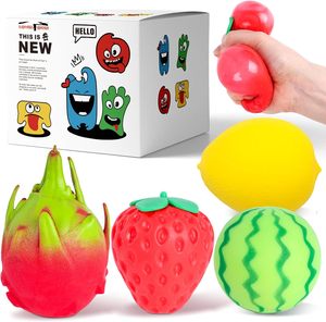 Juguete Antiestrés Realista de Limón TPR, Juguete Blandito para Apretar, Fruta Simulada, Rebote Lento, Alivio de la Ansiedad, Regalo Divertido - Product Image 1