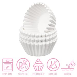 Nhỏ màu trắng <span class=keywords><strong>cupcake</strong></span> lót không có mùi không thấm mỡ Giấy nướng ly nhỏ <span class=keywords><strong>cupcake</strong></span> wrappers cho ngày lễ sinh nhật - Product Image 6