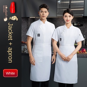 Vestiti <span class=keywords><strong>da</strong></span> <span class=keywords><strong>lavoro</strong></span> con Logo stampato personalizzato per cucina, settore della ristorazione alberghiera, nuova uniforme <span class=keywords><strong>da</strong></span> Chef a maniche lunghe, impermeabile, <span class=keywords><strong>Bar</strong></span> ristorante - Product Image 3