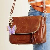 Vlinderbedel sleutelhanger mode tas handtas accessoires schattige prachtige sleutelhanger voor dames heren