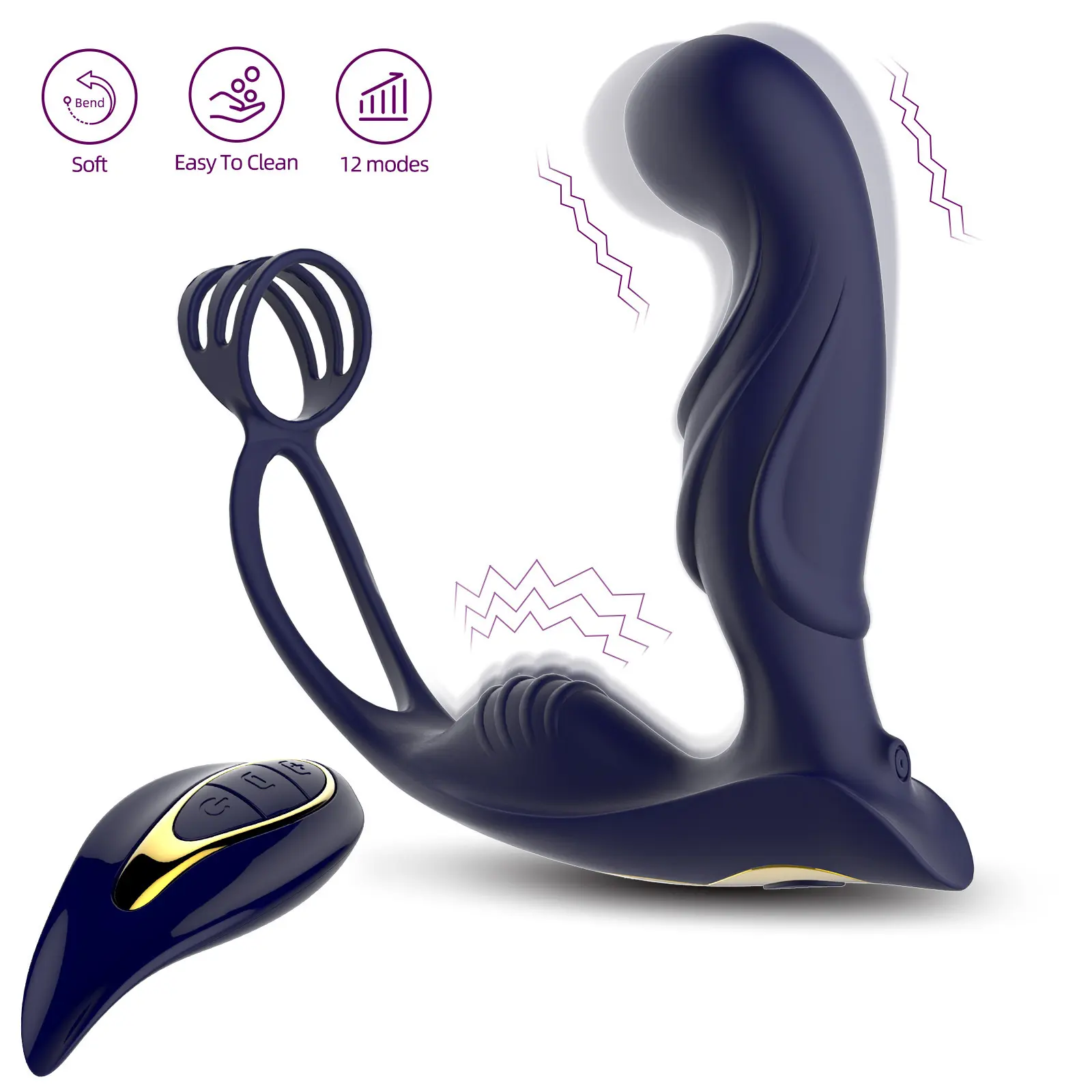 Masturbatore maschile figa Vagina anale culo massaggiatore prostatico dispositivo di masturbazione maschile plug anale trainer indossare giocattoli del sesso