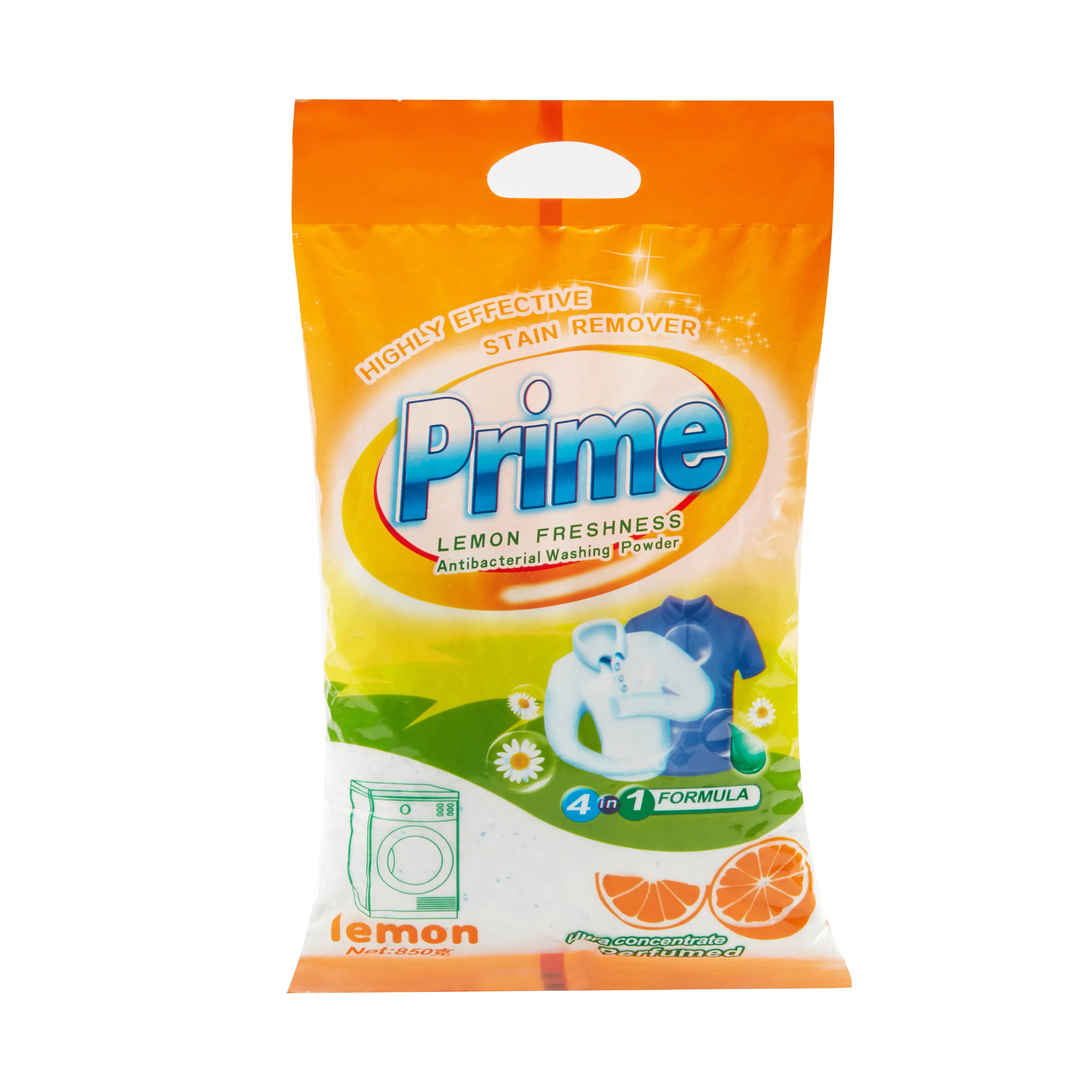 850g Eco-Friendly Prime Good Quality Laundry Powder Detergent Rich Foam Deep Clean Disposable from China Factory for Apparel Use