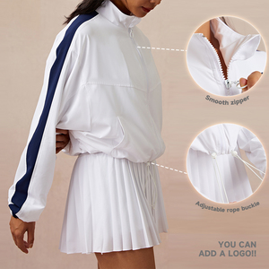 टेनिस गोल्फ के लिए लंबी आस्तीन वाली फिटनेस टॉप जिम फिटनेस जैकेट के बाहर लंबी आस्तीन वाली फिटनेस टॉप जिम फिटनेस जैकेट - Product Image 1