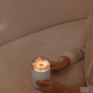 Himalaya tinh thể muối đèn tinh dầu khuếch tán hương liệu dầu khuếch tán độ ẩm LED sạc siêu âm không khí LED Humi - Product Image 6