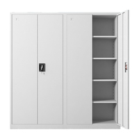 Archivador de Oficina Comercial Moderno y Popular, Desmontable, de 2 Puertas, de Acero Laminado en Frío, Ahorra Espacio