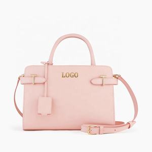 2024 Customizable Luxury Ladies' High-End <strong>Italy</strong> Pu <strong>Leather</strong> Tote Bag Preppy Dress Style Daily Use Handbag Plain Pocketbook Logo - Product Image 3