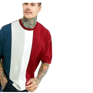 남자의 세 배 색깔 100% 년 면 t-셔츠 둥근 목 간결 소매 둥근 바닥 거리 착용 소년의 엉덩이 op 스포츠 옥외 t-셔츠