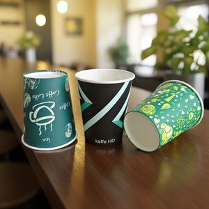 Vaso de Papel Desechable de Pared Simple con Impresión Personalizada, Ecológico, para Café Caliente, Precio de Fábrica - Product Image 2