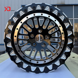 Kéo bánh xe đua màu đen 17x10.5 18x8.5 18x9.5 18x10 18x11inch M2 F80 F82 F90 E46 E92 M3 M4 F30 beadlock vành bánh xe giả mạo - Product Image 1
