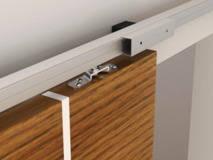 Bán buôn thiết kế hiện đại nhôm hồ sơ nội thất tủ quần áo trượt phần cứng theo dõi đường sắt Bộ dụng cụ cho cửa chuồng - Product Image 3