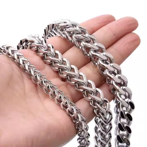 6/8/10MM catena da uomo personalizzata all'ingrosso colore argento uomini ragazzi in acciaio inox catena <span class=keywords><strong>Franco</strong></span> <span class=keywords><strong>gioielli</strong></span> collana - Product Image 1