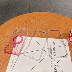 Funda Protectora Híbrida 3 en 1 con Gradiente Transparente para iPhone 13 14 15 16 Pro Max Plus, Funda para iPhone 15 de 3 Piezas - Product Image 2