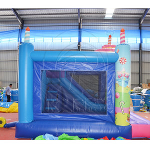 Toboggan de château gonflable de fête d'enfants en plein air et maison de rebond de gâteau pour les fêtes d'anniversaire - Product Image 6
