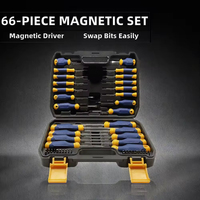 Set Obeng Magnetik OEM 66-Piece dari Baja Paduan S2 dengan Bit Presisi Mini Slotted/Phillips/Torx yang Dapat Diganti, Tahan Lama