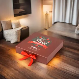 사용자 정의 크리스마스 출현 선물 상자 골판지 초콜릿 친환경 맞춤형 제품 아기 호의 리본 종이 상자