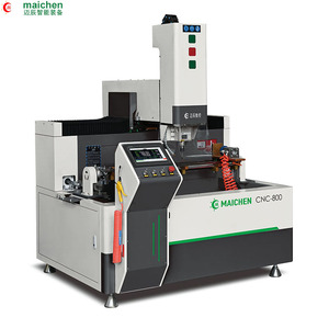 Mesin Bor dan Frais Jendela untuk Profil Aluminium, Frais <span class=keywords><strong>3</strong></span> Sisi dengan Meja Kerja yang Dapat Diputar (+/-90 ° ) - Product Image 1