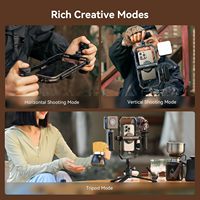 Kit de cage universelle pour téléphone à dégagement rapide SmallRig Basic, kit de rig vidéo pour smartphone en aluminium avec contrôle sans fil et poignées doubles