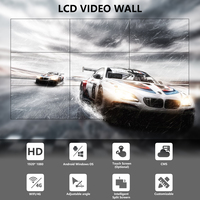2023 écran d'épissure UHD 55 65 pouces LCD vidéo mur affichage intérieur publicité épissage 4k mural grand affichage mural vidéo