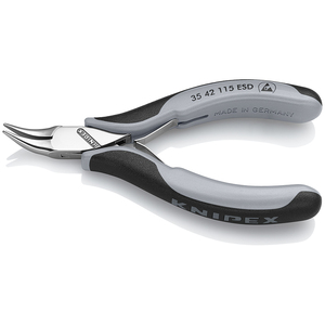 คีมอิเล็กทรอนิกส์ KNIPEX 35 42 115 ESD พร้อมด้ามจับหลายส่วน ขัดเงาแบบกระจก - Product Image 2