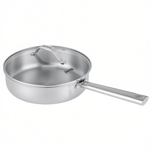 Beka Frying <b>Pan</b> Cicla Stainless Steel 28 Cm <b>With</b> <b>Lid</b> For Cooking - Product Image 2