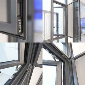 Fenêtre à battant en aluminium à rupture de pont thermique sur mesure HAIDI pour projets de rénovation de villas - Product Image 2