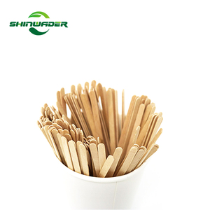 Tự nhiên dùng một lần Bạch Dương mẫu miễn phí gỗ dùng một lần cấp thực phẩm biểu tượng tùy chỉnh chấp nhận được gỗ cà phê khuấy - Product Image 4