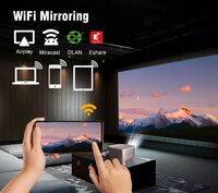 Projecteur intelligent à courte focale, vidéo 3D, projecteur portable, Beam Wzatco Yuva, mini projecteurs domestiques Android, 4K hd Lumen